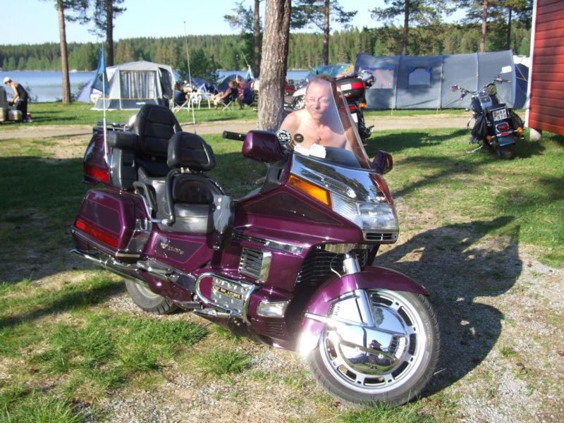 Tommy BÃ¤ckstrÃ¶m med sin numera sÃ¥lda Honda Goldwing GL1500 1994. 
Keywords: Goldwing, GL1500, Goldwing